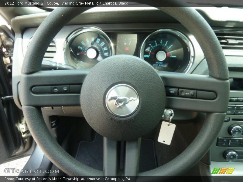 Sterling Gray Metallic / Charcoal Black 2012 Ford Mustang GT Coupe