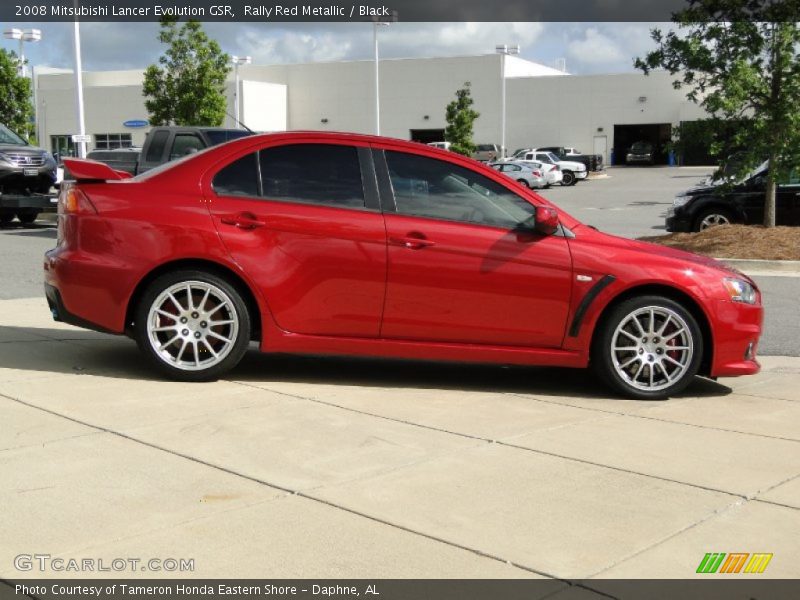 Rally Red Metallic / Black 2008 Mitsubishi Lancer Evolution GSR
