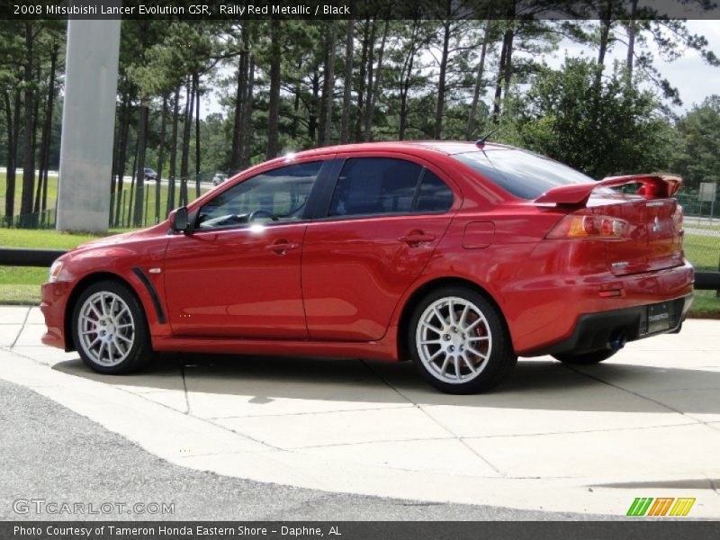 Rally Red Metallic / Black 2008 Mitsubishi Lancer Evolution GSR