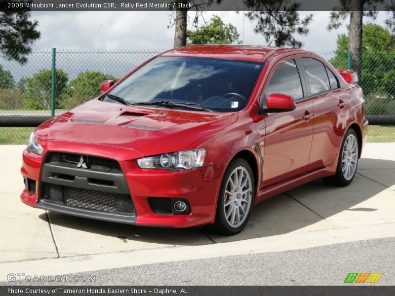 Rally Red Metallic / Black 2008 Mitsubishi Lancer Evolution GSR