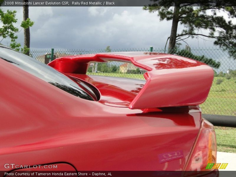 Rally Red Metallic / Black 2008 Mitsubishi Lancer Evolution GSR