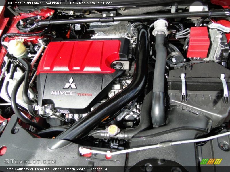 Rally Red Metallic / Black 2008 Mitsubishi Lancer Evolution GSR
