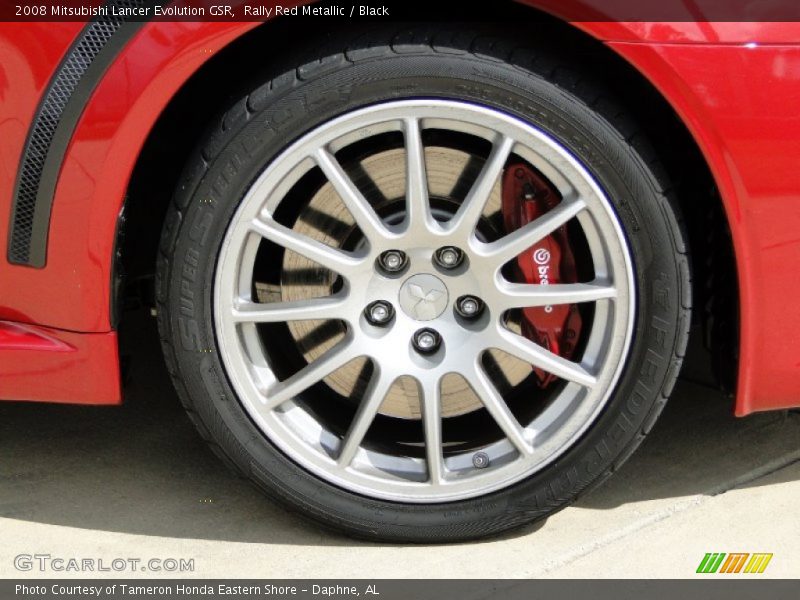 Rally Red Metallic / Black 2008 Mitsubishi Lancer Evolution GSR