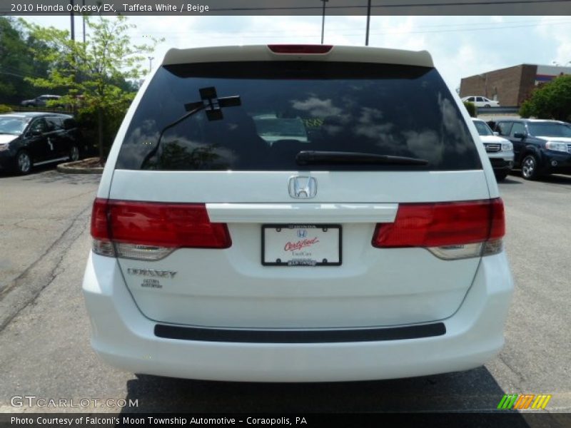 Taffeta White / Beige 2010 Honda Odyssey EX