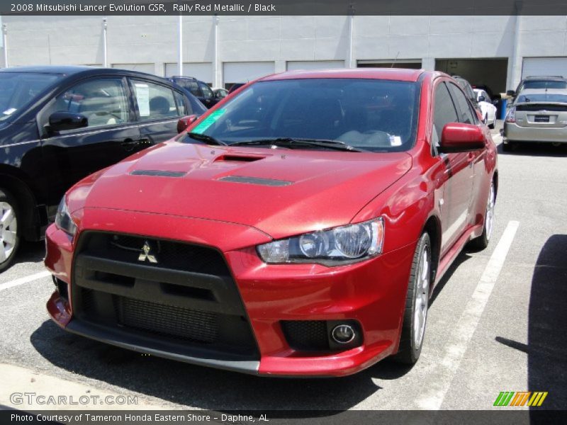 Rally Red Metallic / Black 2008 Mitsubishi Lancer Evolution GSR
