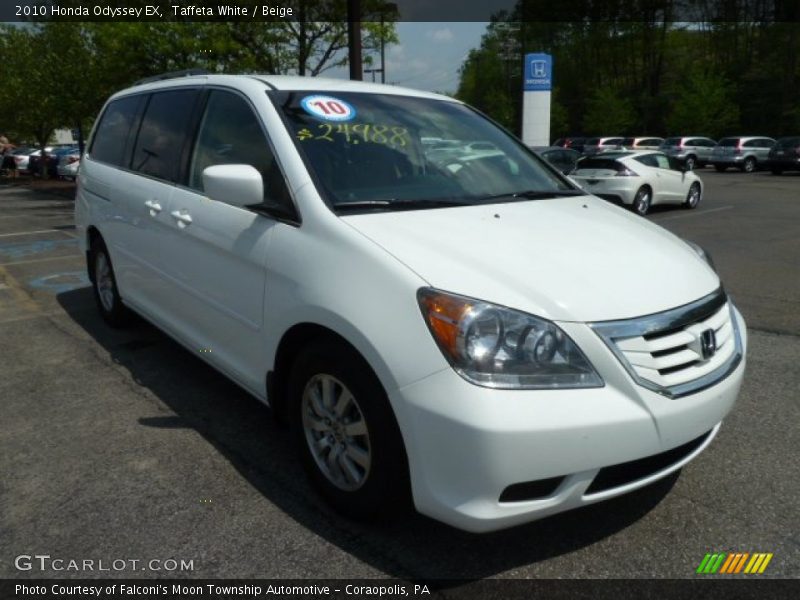 Taffeta White / Beige 2010 Honda Odyssey EX