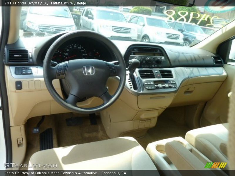 Taffeta White / Beige 2010 Honda Odyssey EX