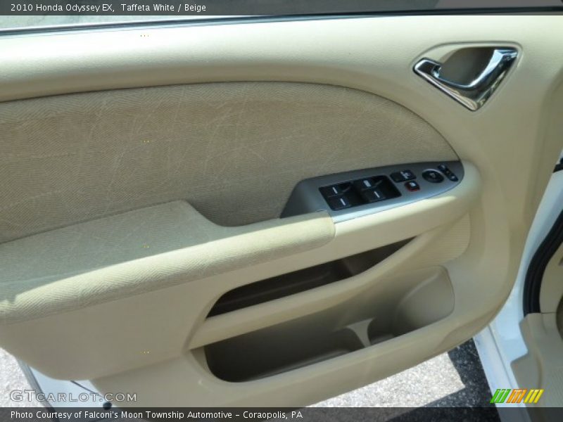 Taffeta White / Beige 2010 Honda Odyssey EX