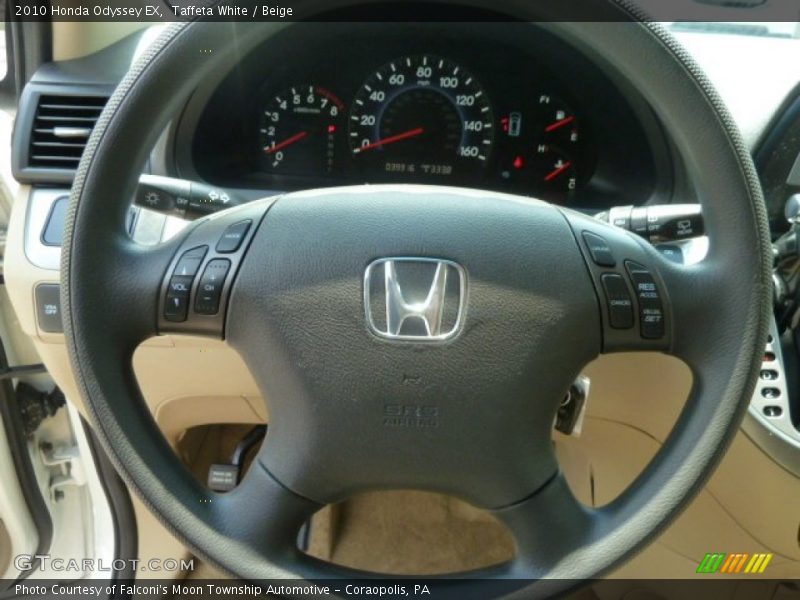 Taffeta White / Beige 2010 Honda Odyssey EX