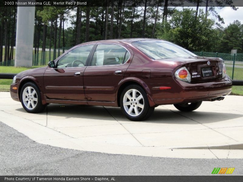 Merlot Red / Blond 2003 Nissan Maxima GLE