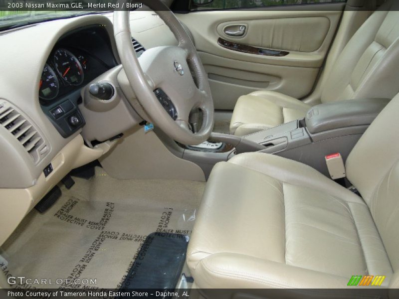 Merlot Red / Blond 2003 Nissan Maxima GLE