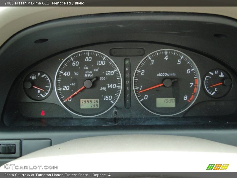 Merlot Red / Blond 2003 Nissan Maxima GLE