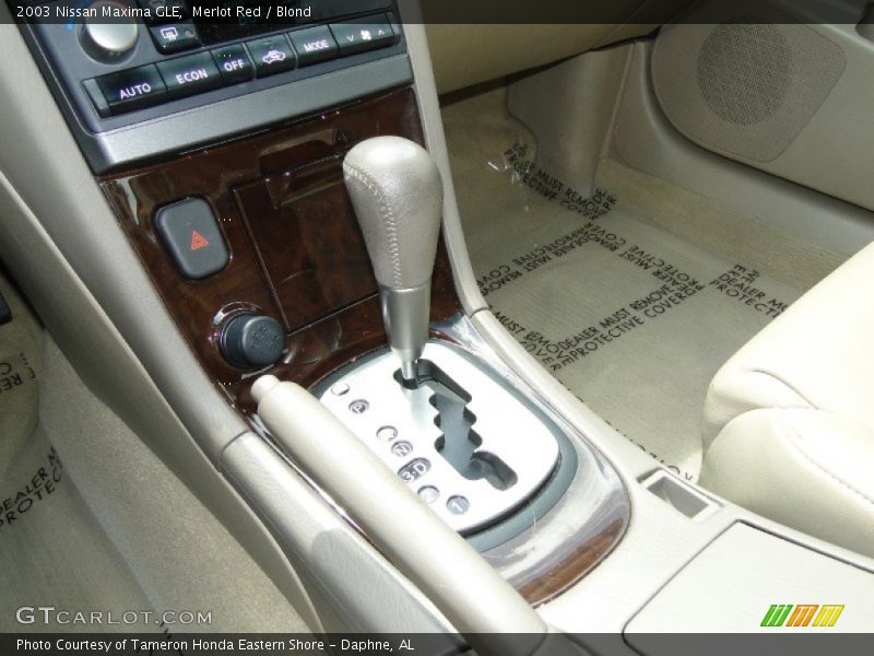Merlot Red / Blond 2003 Nissan Maxima GLE