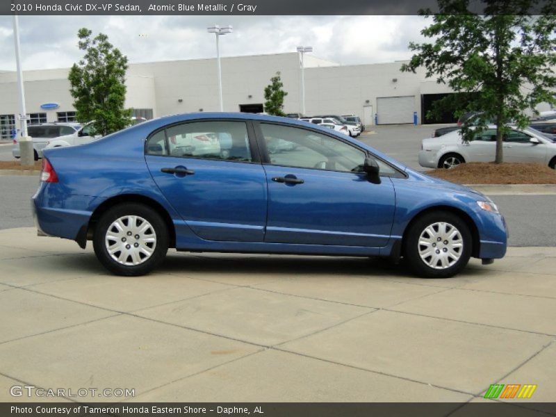 Atomic Blue Metallic / Gray 2010 Honda Civic DX-VP Sedan