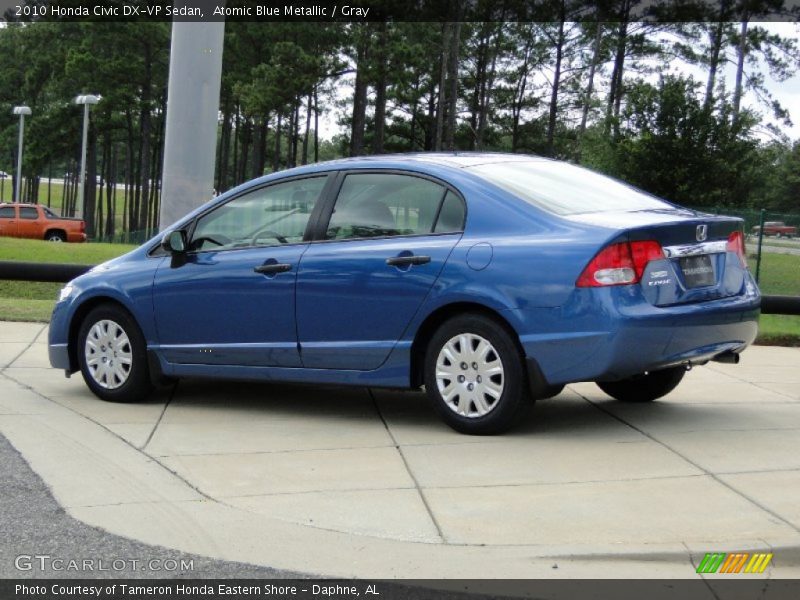 Atomic Blue Metallic / Gray 2010 Honda Civic DX-VP Sedan