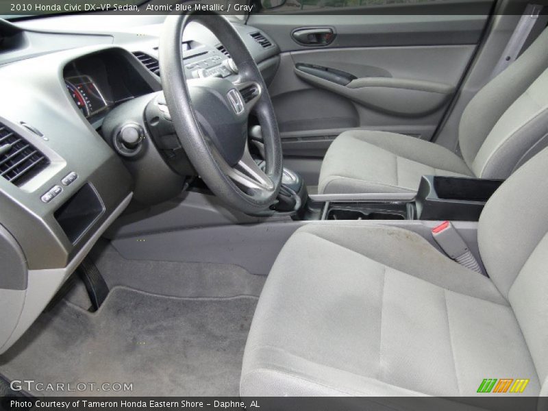 Atomic Blue Metallic / Gray 2010 Honda Civic DX-VP Sedan