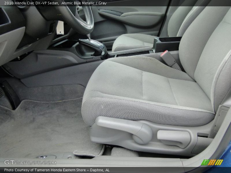 Atomic Blue Metallic / Gray 2010 Honda Civic DX-VP Sedan