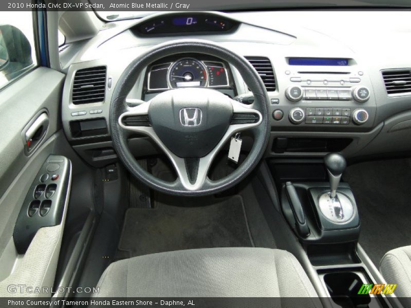 Atomic Blue Metallic / Gray 2010 Honda Civic DX-VP Sedan