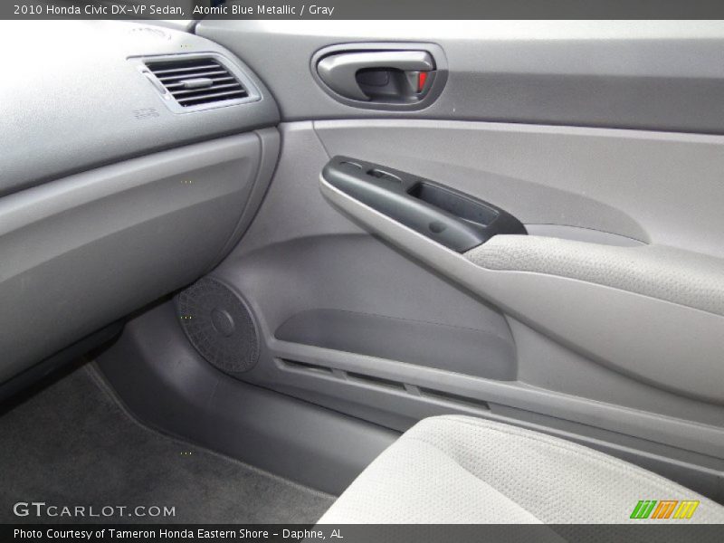 Atomic Blue Metallic / Gray 2010 Honda Civic DX-VP Sedan