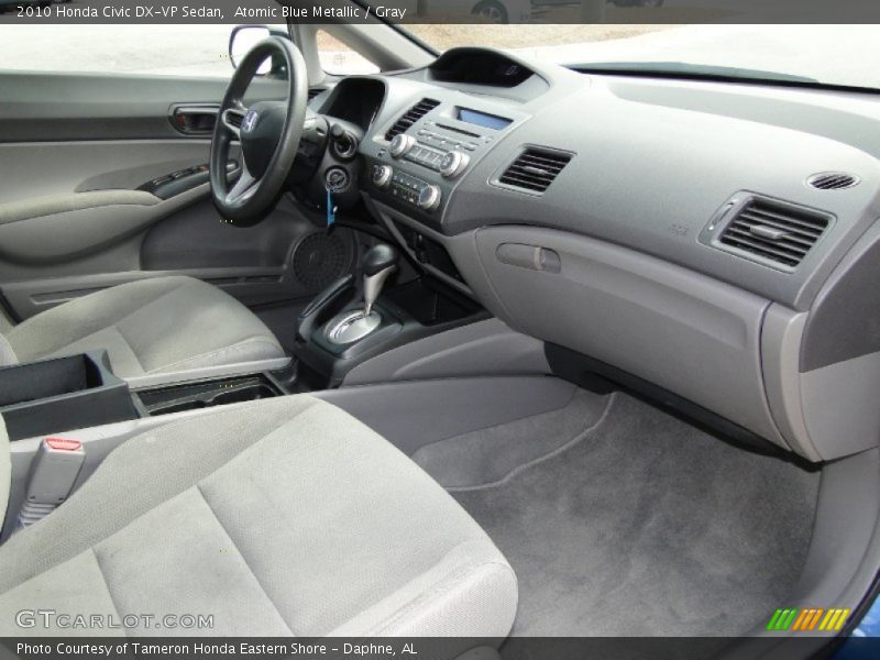 Atomic Blue Metallic / Gray 2010 Honda Civic DX-VP Sedan