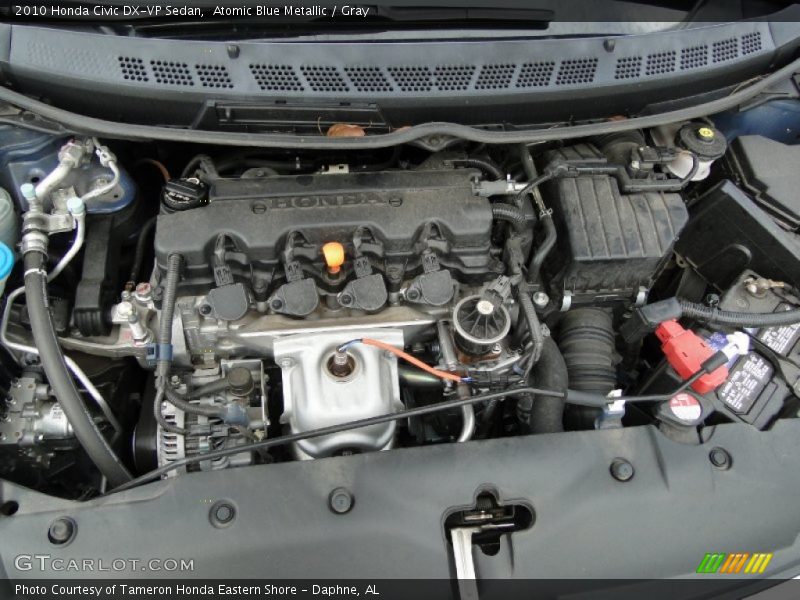 Atomic Blue Metallic / Gray 2010 Honda Civic DX-VP Sedan