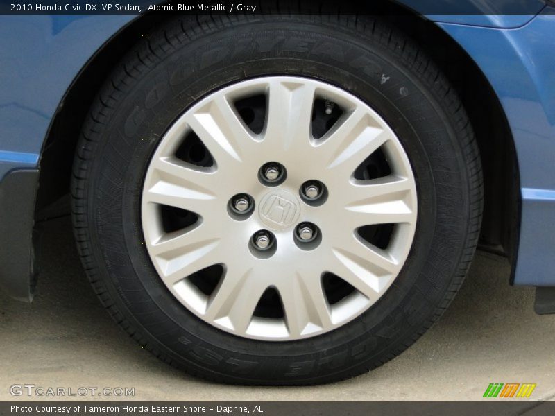 Atomic Blue Metallic / Gray 2010 Honda Civic DX-VP Sedan