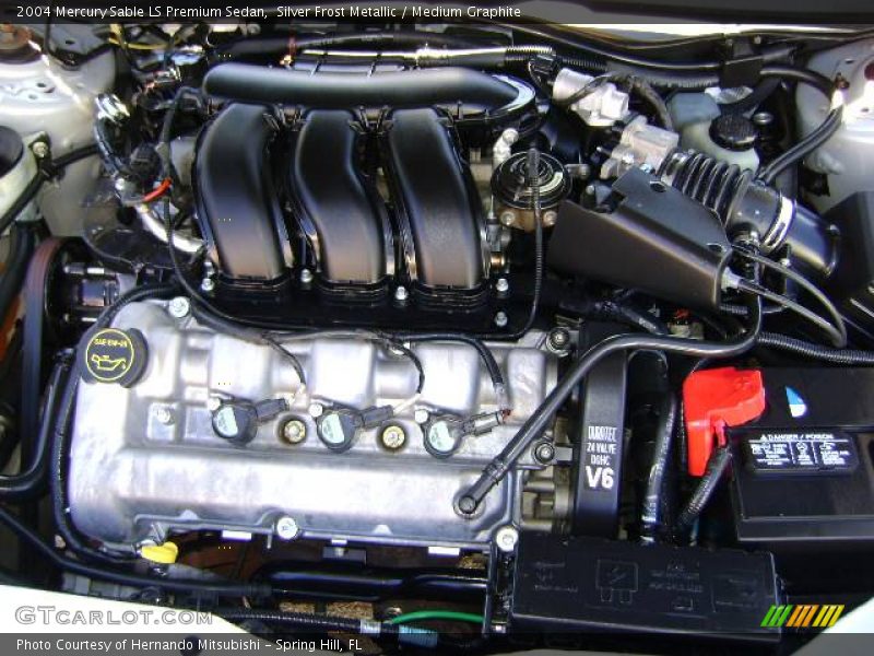 Silver Frost Metallic / Medium Graphite 2004 Mercury Sable LS Premium Sedan