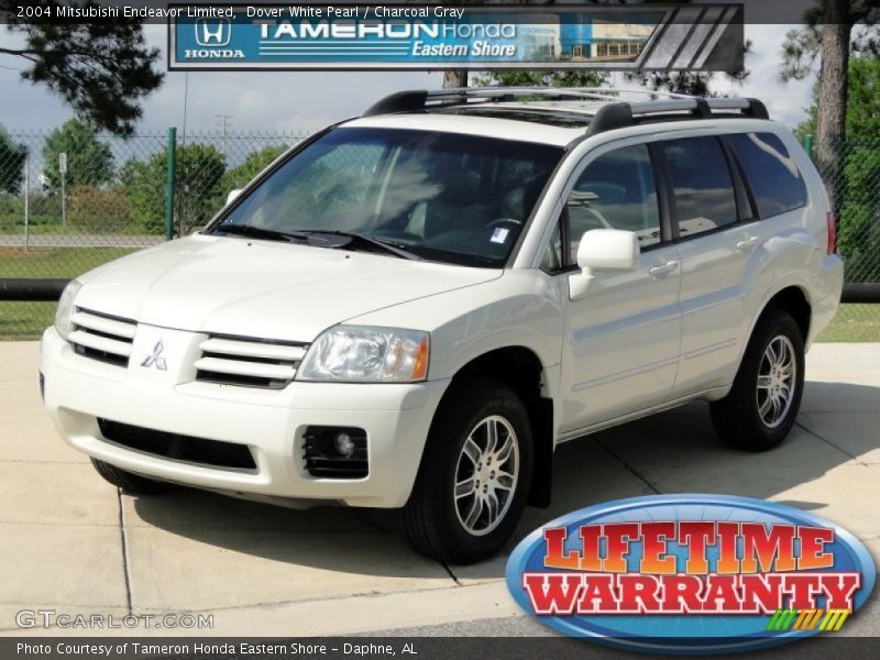 Dover White Pearl / Charcoal Gray 2004 Mitsubishi Endeavor Limited