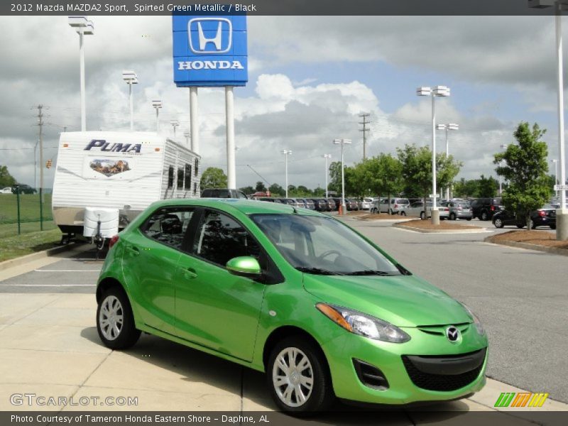 Spirted Green Metallic / Black 2012 Mazda MAZDA2 Sport