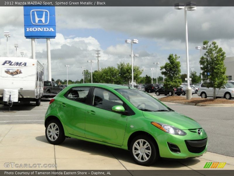 Spirted Green Metallic / Black 2012 Mazda MAZDA2 Sport