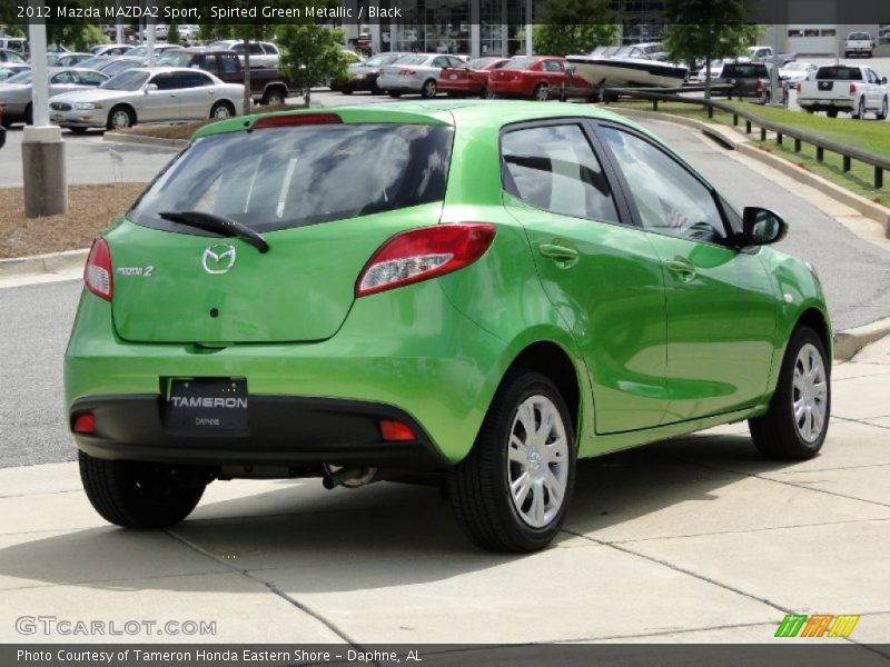 Spirted Green Metallic / Black 2012 Mazda MAZDA2 Sport