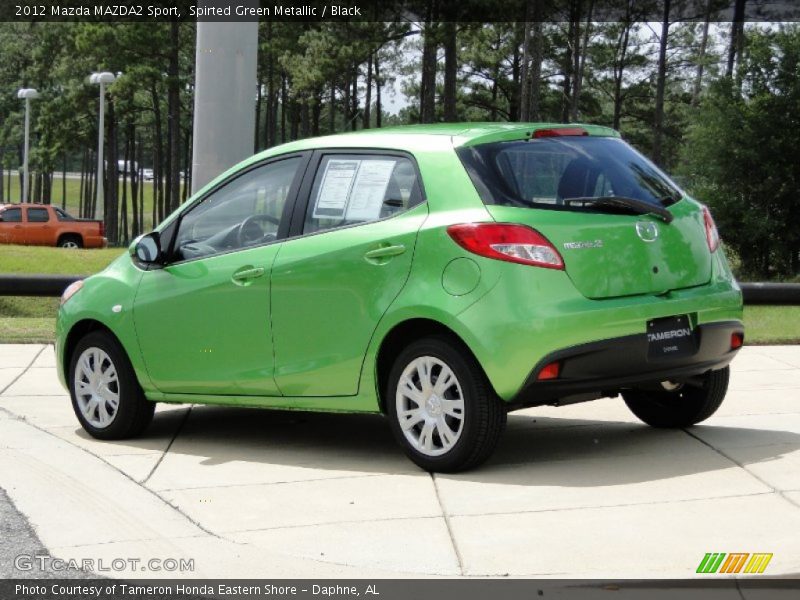 Spirted Green Metallic / Black 2012 Mazda MAZDA2 Sport