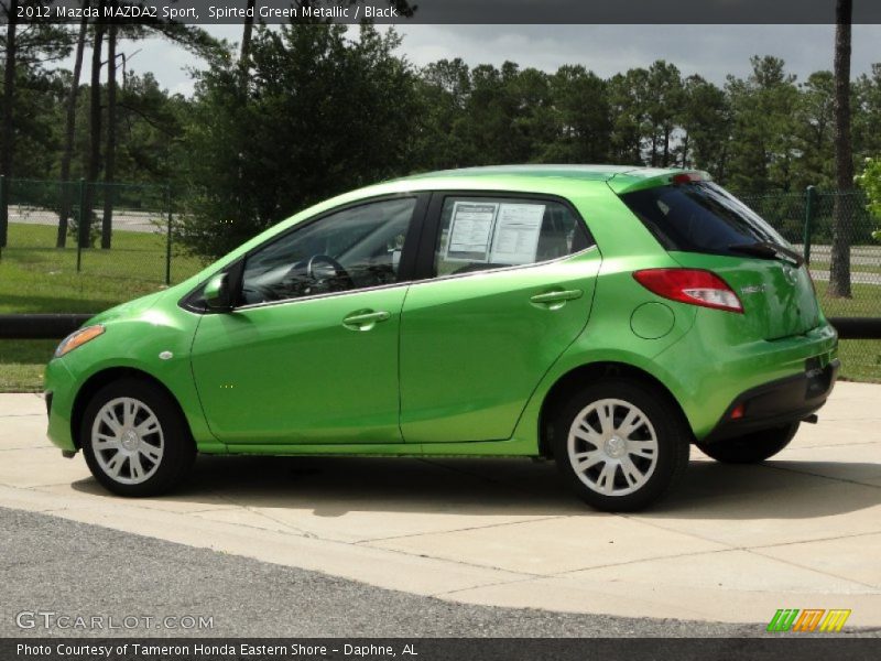 Spirted Green Metallic / Black 2012 Mazda MAZDA2 Sport