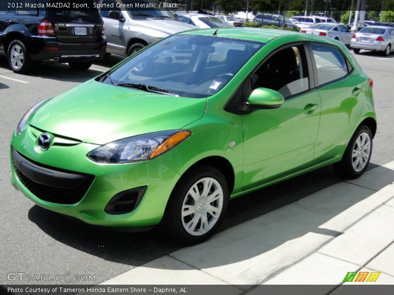 Spirted Green Metallic / Black 2012 Mazda MAZDA2 Sport
