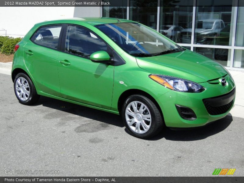 Spirted Green Metallic / Black 2012 Mazda MAZDA2 Sport