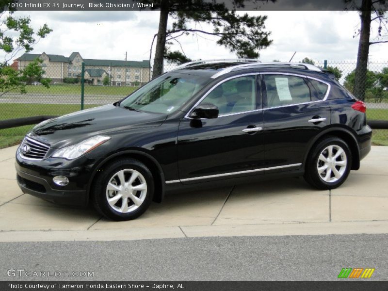 Black Obsidian / Wheat 2010 Infiniti EX 35 Journey