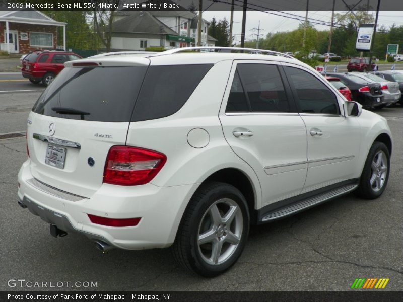 Arctic White / Black 2009 Mercedes-Benz ML 550 4Matic