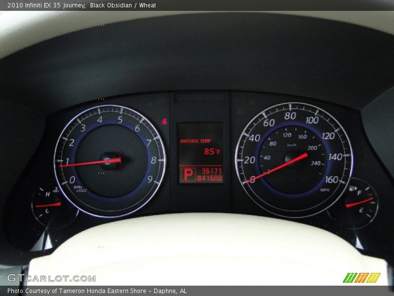 Black Obsidian / Wheat 2010 Infiniti EX 35 Journey