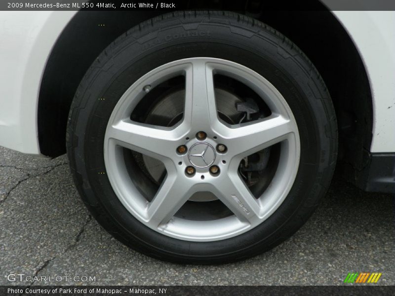 Arctic White / Black 2009 Mercedes-Benz ML 550 4Matic