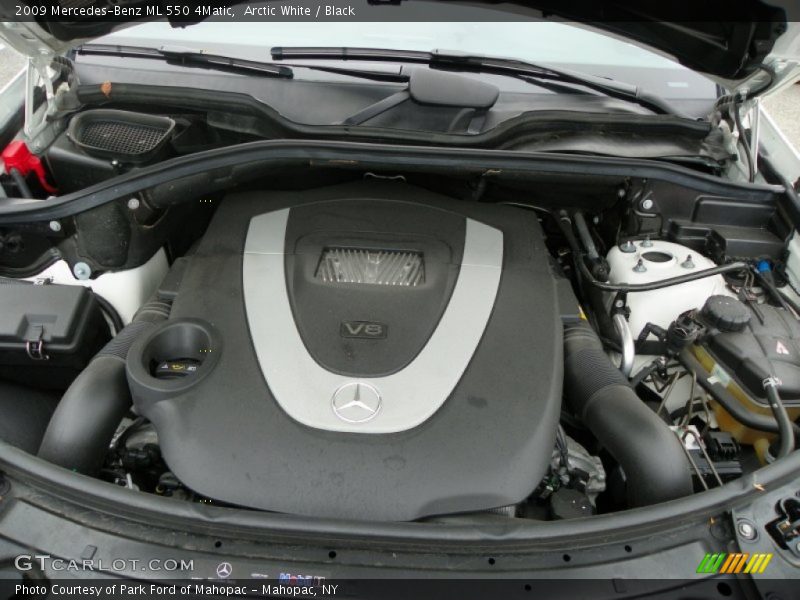 Arctic White / Black 2009 Mercedes-Benz ML 550 4Matic