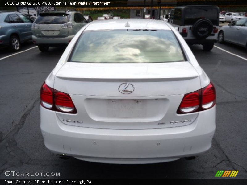 Starfire Pearl White / Parchment 2010 Lexus GS 350 AWD
