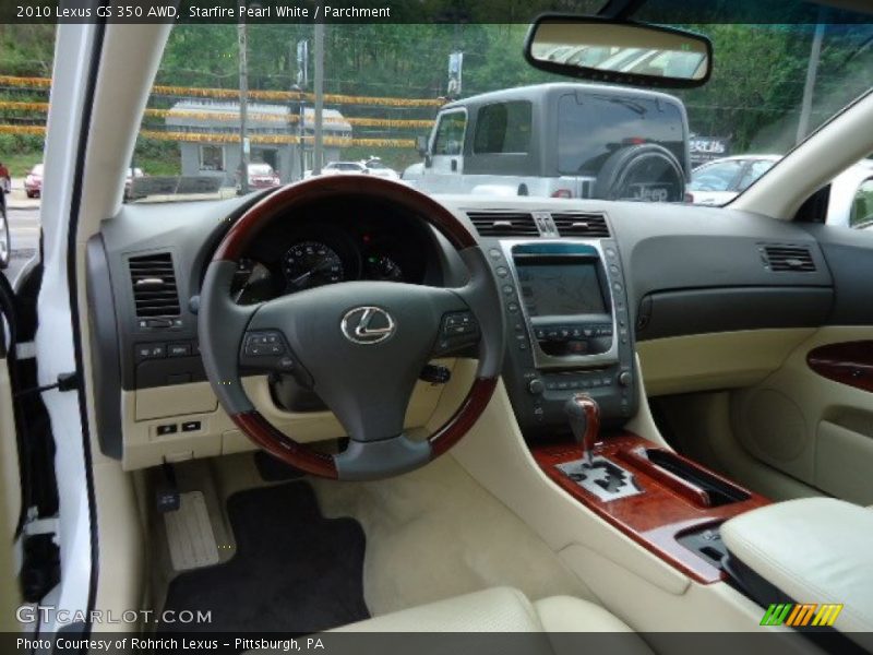 Starfire Pearl White / Parchment 2010 Lexus GS 350 AWD