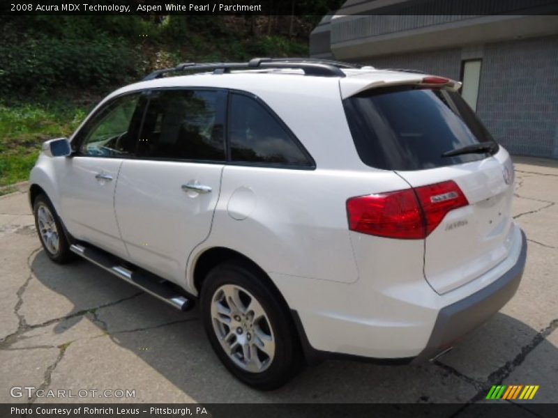 Aspen White Pearl / Parchment 2008 Acura MDX Technology