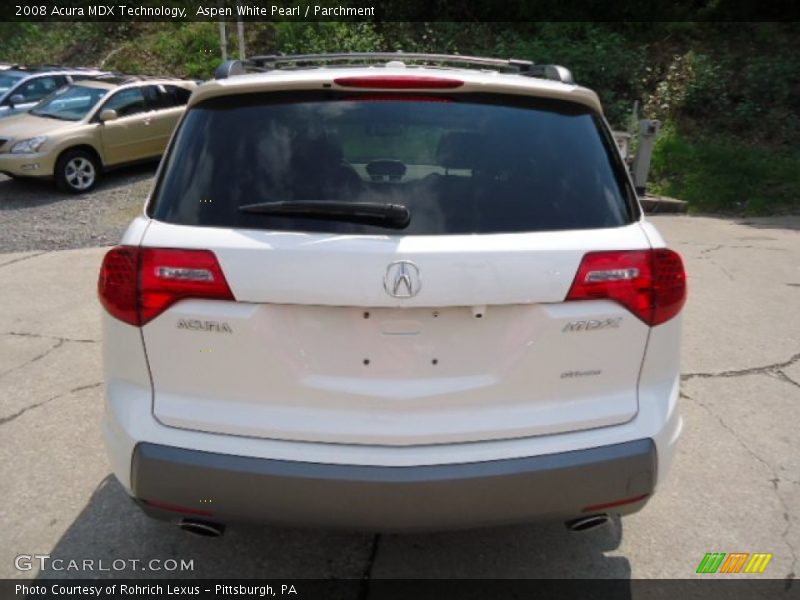 Aspen White Pearl / Parchment 2008 Acura MDX Technology