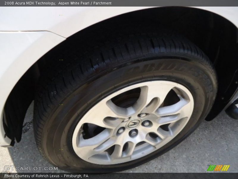 Aspen White Pearl / Parchment 2008 Acura MDX Technology