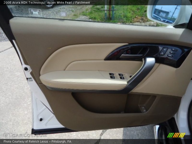 Aspen White Pearl / Parchment 2008 Acura MDX Technology