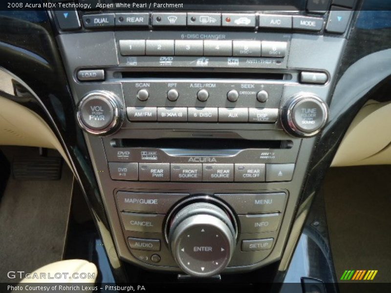 Aspen White Pearl / Parchment 2008 Acura MDX Technology