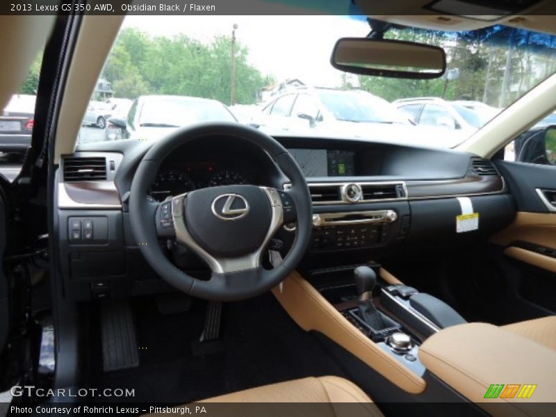 Obsidian Black / Flaxen 2013 Lexus GS 350 AWD