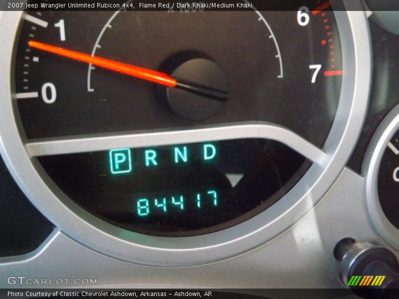 Flame Red / Dark Khaki/Medium Khaki 2007 Jeep Wrangler Unlimited Rubicon 4x4