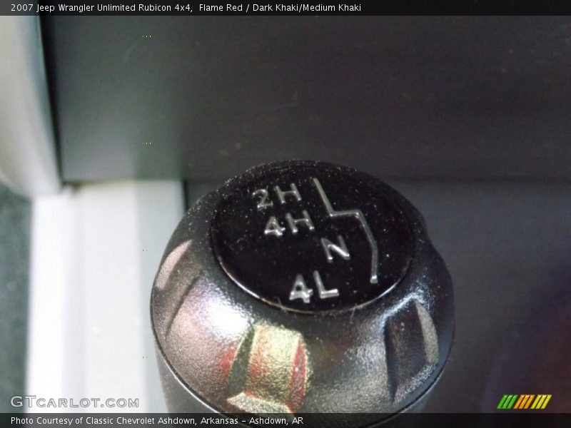 Flame Red / Dark Khaki/Medium Khaki 2007 Jeep Wrangler Unlimited Rubicon 4x4